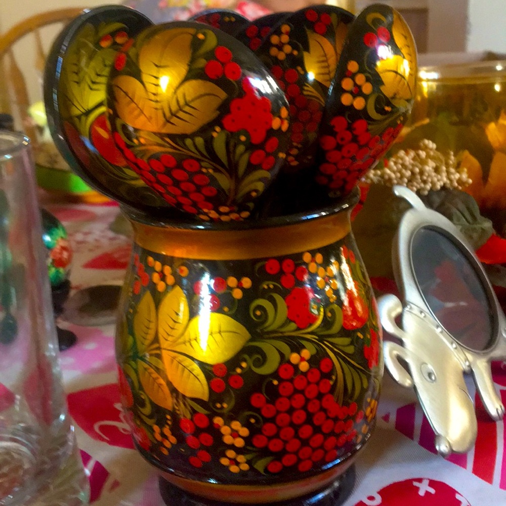 Vintage Russian spoon set